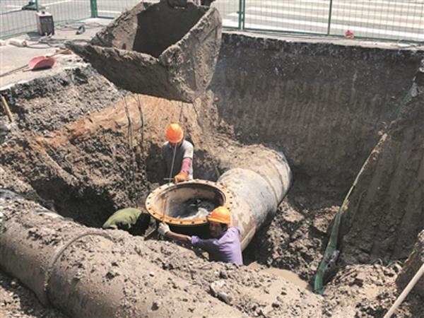 揚中市城西污水主干管網搶修工程預計9月上旬完成